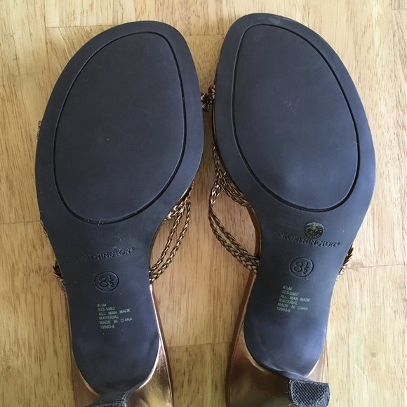 Bronze Braided Worthington Heels - Picture 10 of 11